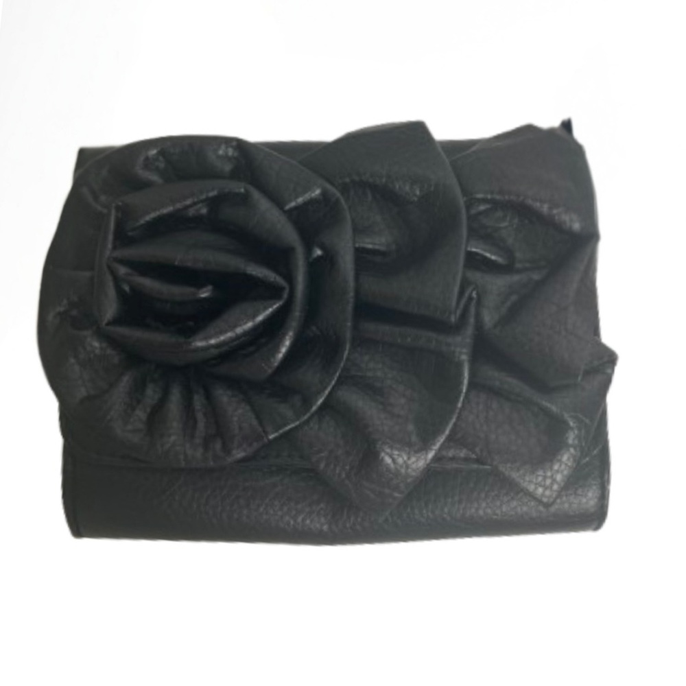 Black Floral Clutch